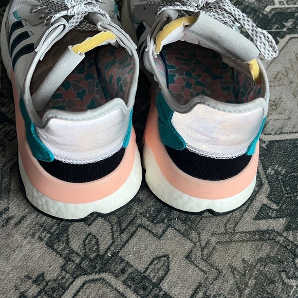 Adidas men’s Nite Jogger White Hi-Res Aqua size 12 - Picture 8 of 10